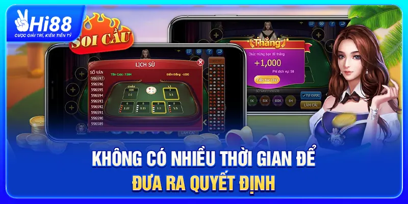Không có nhiều thời gian để đưa ra quyết định