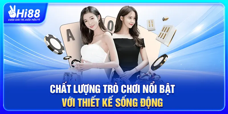 Chất lượng trò chơi nổi bật với thiết kế sống động